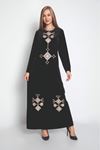 Laila Kadın Siyah Kadife Elbise